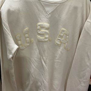 Ralph Lauren medium cream crew neck sweater.